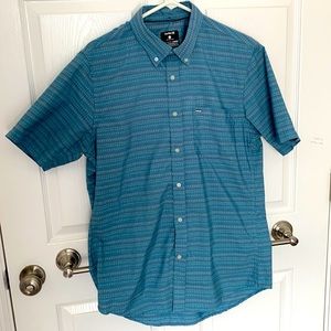 Hurley Men’s large button Down Pattern Shirt